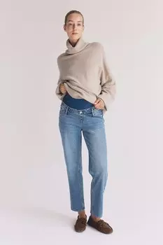 Прямые джинсы до щиколотки Mama H&M, синий