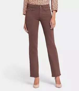 Прямые джинсы до щиколотки NYDJ Petite Size Marilyn, коричневый