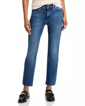 Прямые джинсы до щиколотки со средней посадкой DL1961 Mara в цвете Chancery, синий