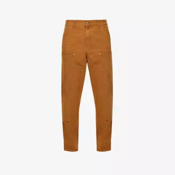 Прямые джинсы Double Knee из органического хлопка Carhartt Wip, цвет hamilton brown
