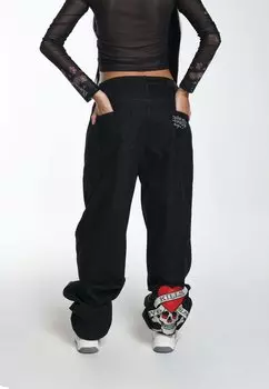 Прямые джинсы Ed Hardy, черный