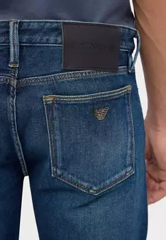 Прямые джинсы Emporio Armani, синий деним