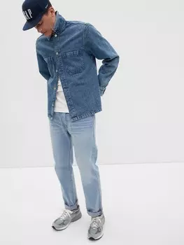 Прямые джинсы Gap, синий