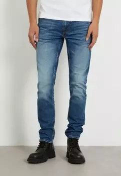 Прямые джинсы Guess, синий