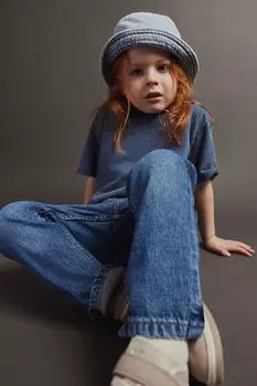 Прямые джинсы H&M, синий