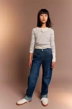 Прямые джинсы H&M, синий