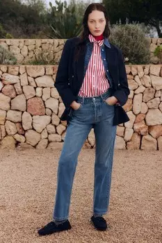 Прямые джинсы H&M, синий