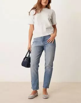 Прямые джинсы Hannah в бирюзовом цвете New Look