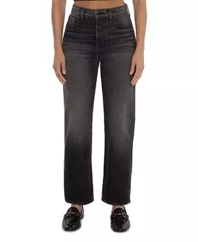 Прямые джинсы High Rise Tracy в цвете Driftwood Rudes Denim, серый