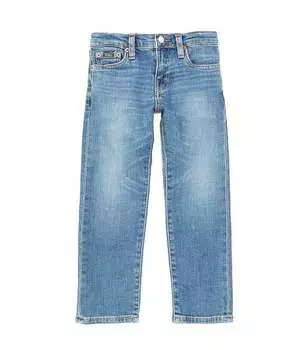 Прямые джинсы из эластичного денима Polo Ralph Lauren Little Boys 2T-7 Hampton, синий
