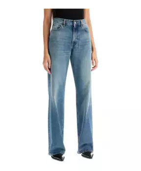 Прямые джинсы из денима Haikure, синий