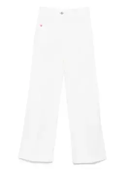 Прямые джинсы из органического хлопка VICTORIA BECKHAM, белый