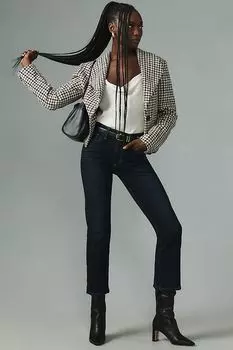 Прямые джинсы Joe's Jeans, со средней посадкой и покрытием Callie, кедр