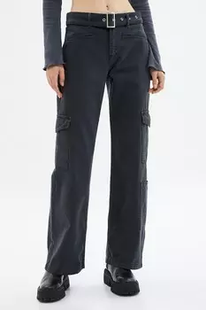 Прямые джинсы карго Koton, серый