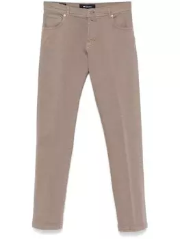 Прямые джинсы Kiton, коричневый