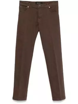 Прямые джинсы Kiton, коричневый