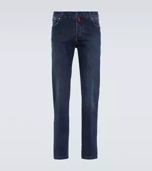 Прямые джинсы Kiton, синий