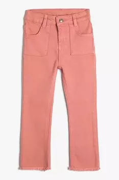 Прямые джинсы Koton, розовый