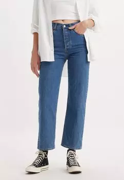 Прямые джинсы – круто, как огурец Ribcage Straight Ankle Levi's, цвет Cool As A Pickle