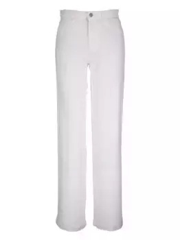 Прямые джинсы L'Agence, белый