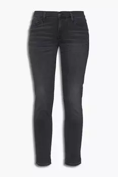 Прямые джинсы Le Garcon с низкой посадкой FRAME, серый