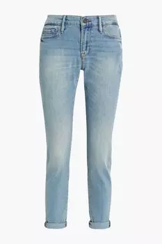 Прямые джинсы Le Garcon со средней посадкой FRAME, синий