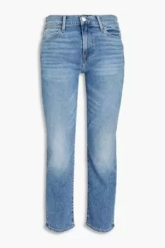 Прямые джинсы Le High Straight со средней посадкой FRAME, синий