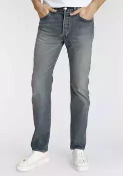 Прямые джинсы Levi's "501 LEVI'S ORIGINAL", с фирменной этикеткой, цвет Medium Indigo Destructed
