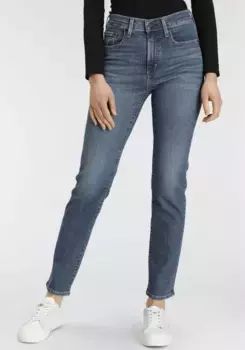 Прямые джинсы Levi's "724 High Rise Straight", джинсовый