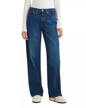 Прямые джинсы Logan с высокой посадкой rag &bone в цвете Annalize rag & bone, синий