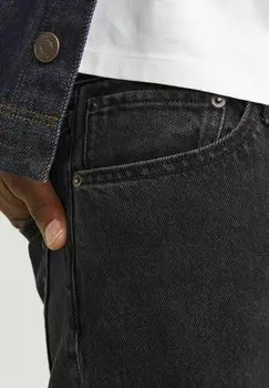 Прямые джинсы Loose Fit Jjieddie Jjcooper Wash Jack & Jones, черный деним