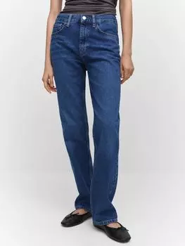 Прямые джинсы Matilda со средней посадкой Mango, открытый синий 2