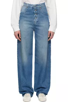 Прямые джинсы Mm6 Maison Margiela, синий