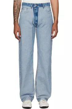 Прямые джинсы Mm6 Maison Margiela, синий