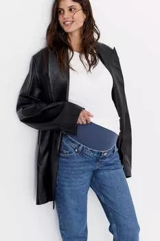 Прямые джинсы Mom H&M, синий