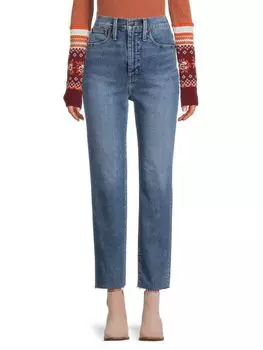 Прямые джинсы mom с высокой посадкой Madewell Navy