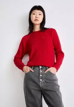 Прямые джинсы MOM Tommy Hilfiger, черный деним