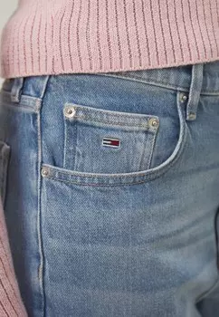Прямые джинсы MOM Tommy Hilfiger, светло-голубые джинсы