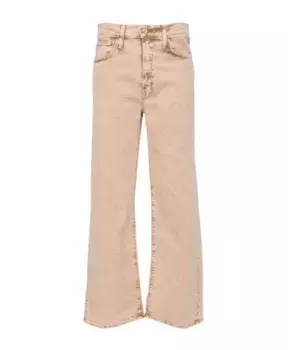 Прямые джинсы Mother, бежевый