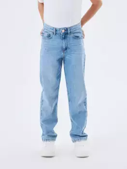 Прямые джинсы Name It "NKFROSE HW STRAIGHT JEANS 9222-BE NOOS", синий