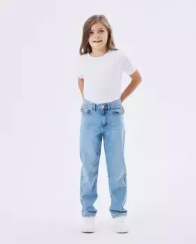 Прямые джинсы name it, синий