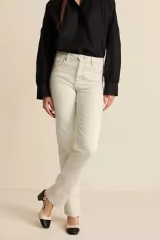 Прямые джинсы Next, бежевый