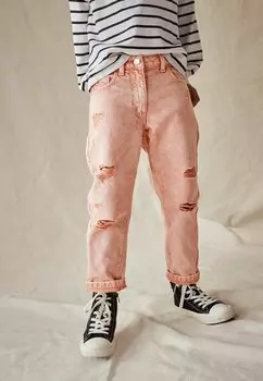 Прямые джинсы Next, оранжевый