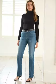 Прямые джинсы Next, синий