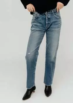 Прямые джинсы Nichols светло-голубого цвета Moussy