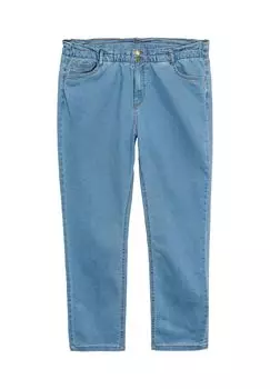 Прямые джинсы очень высокого кроя в виде бумажного пакета sheego, цвет Light Blue Denim