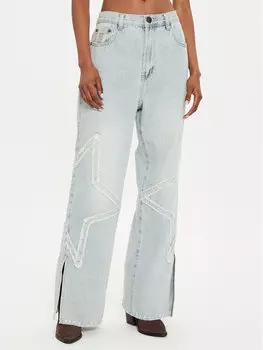 Прямые джинсы One Teaspoon, синий