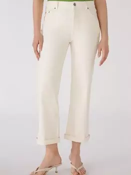 Прямые джинсы Oui, бежевый