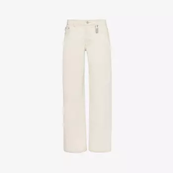 Прямые джинсы Patti со средней посадкой из органического денима Fiorucci, белый