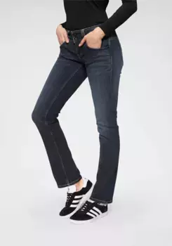 Прямые джинсы Pepe Jeans "GEN", прекрасного качества, с прямыми штанинами и поясом на двух пуговицах, цвет H06 Stretch Ultra Dark